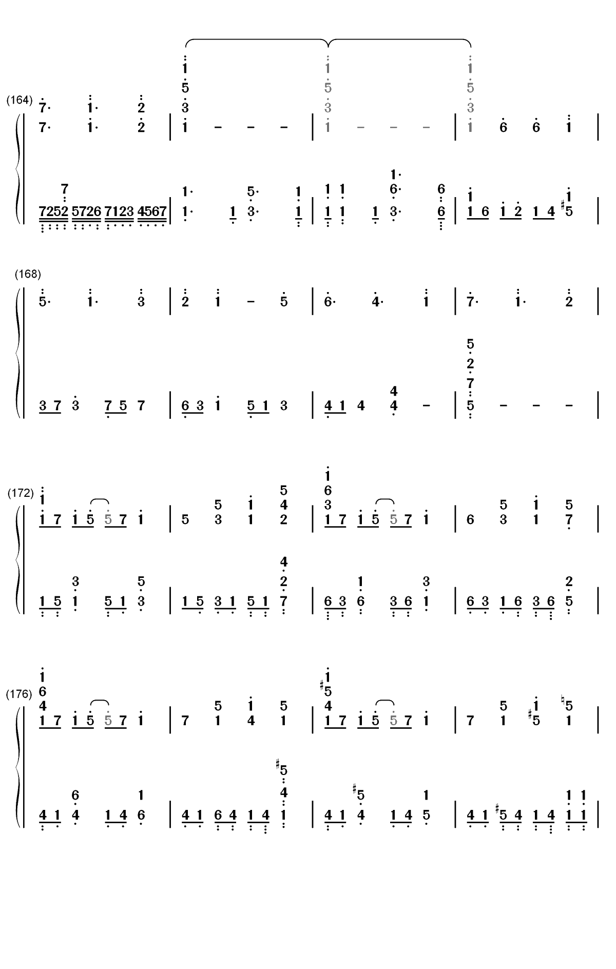 しわ-GUMI双手简谱预览11