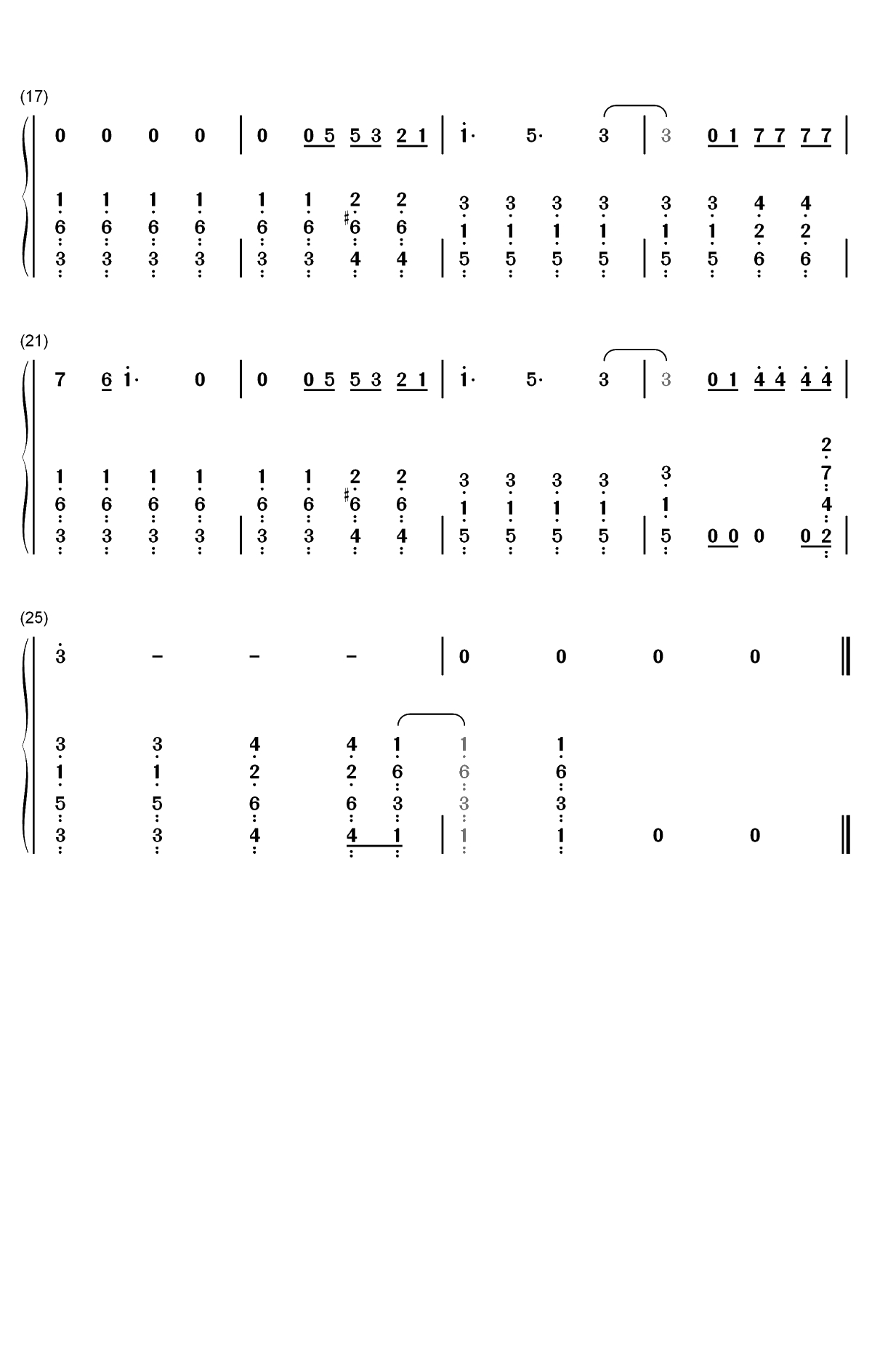 Since U Been Gone-Kelly Clarkson双手简谱预览2