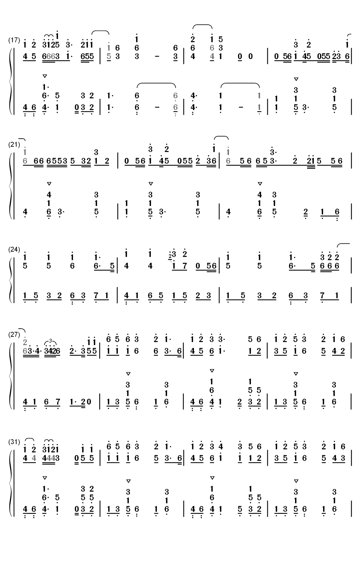 10000 Hours-Dan Shay ft Justin Bieber双手简谱预览2