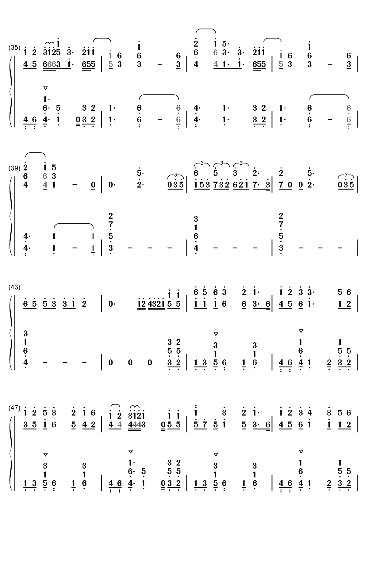 10000 Hours-Dan Shay ft Justin Bieber双手简谱预览3