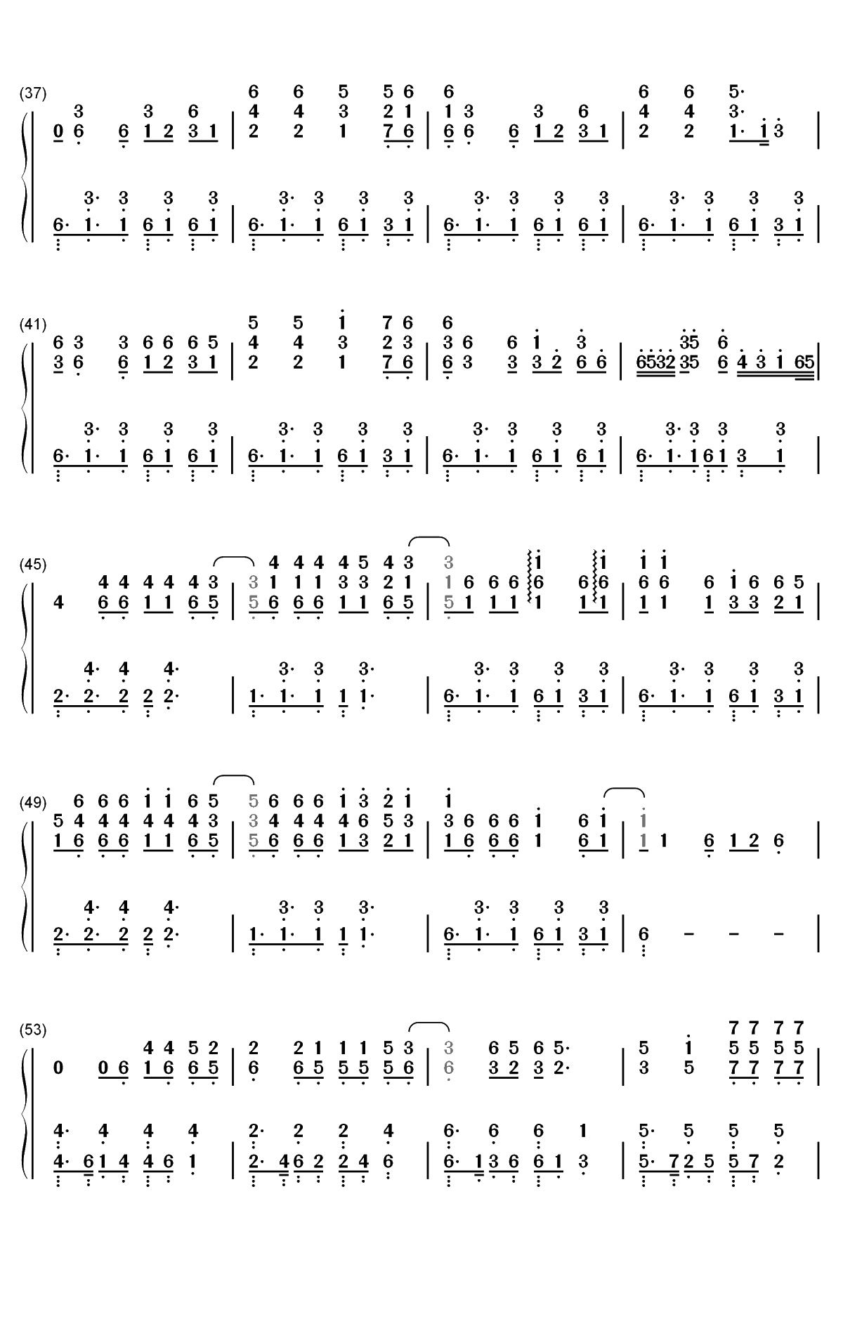 Torn-Ava Max双手简谱预览3