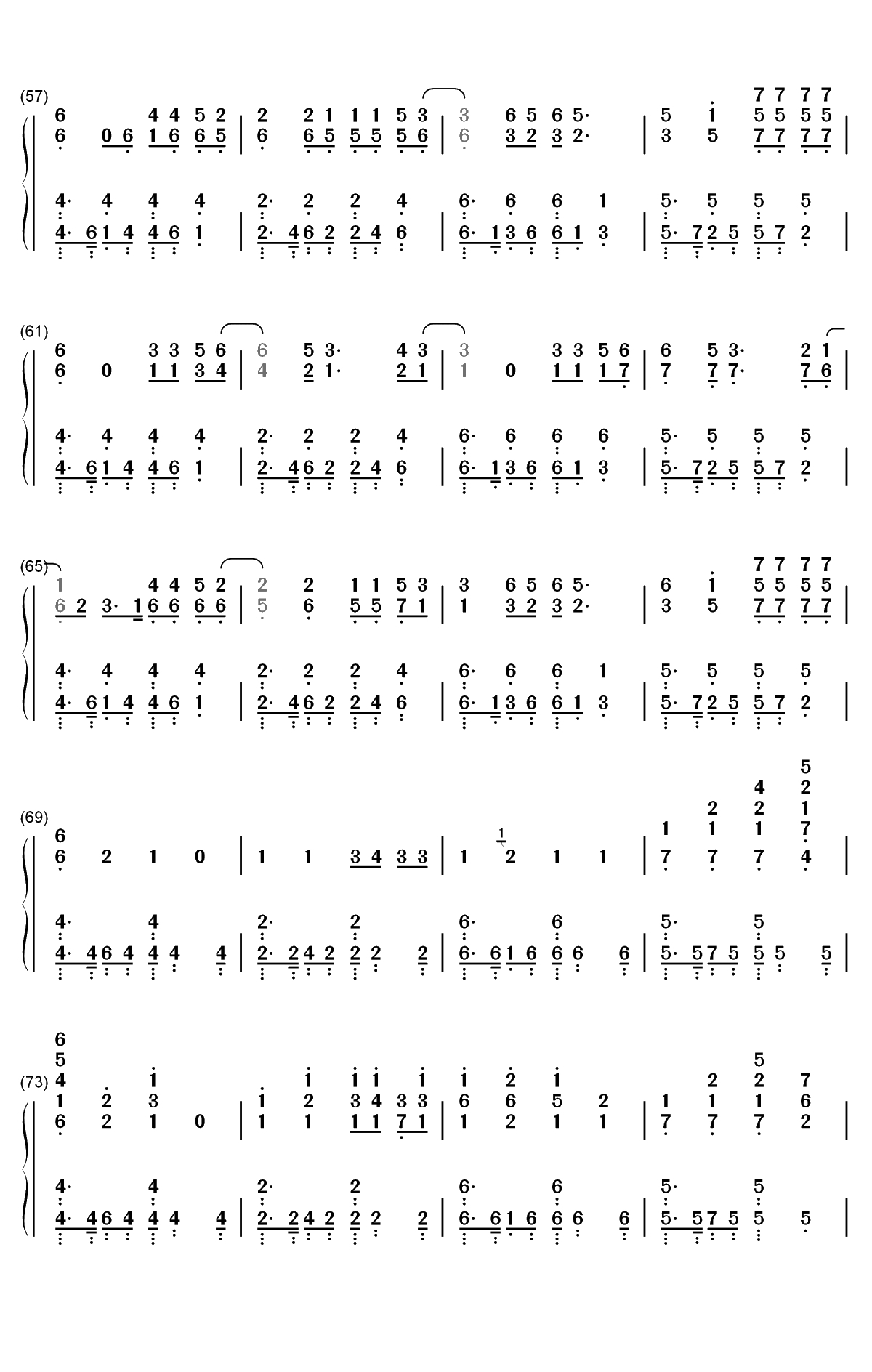 Torn-Ava Max双手简谱预览4