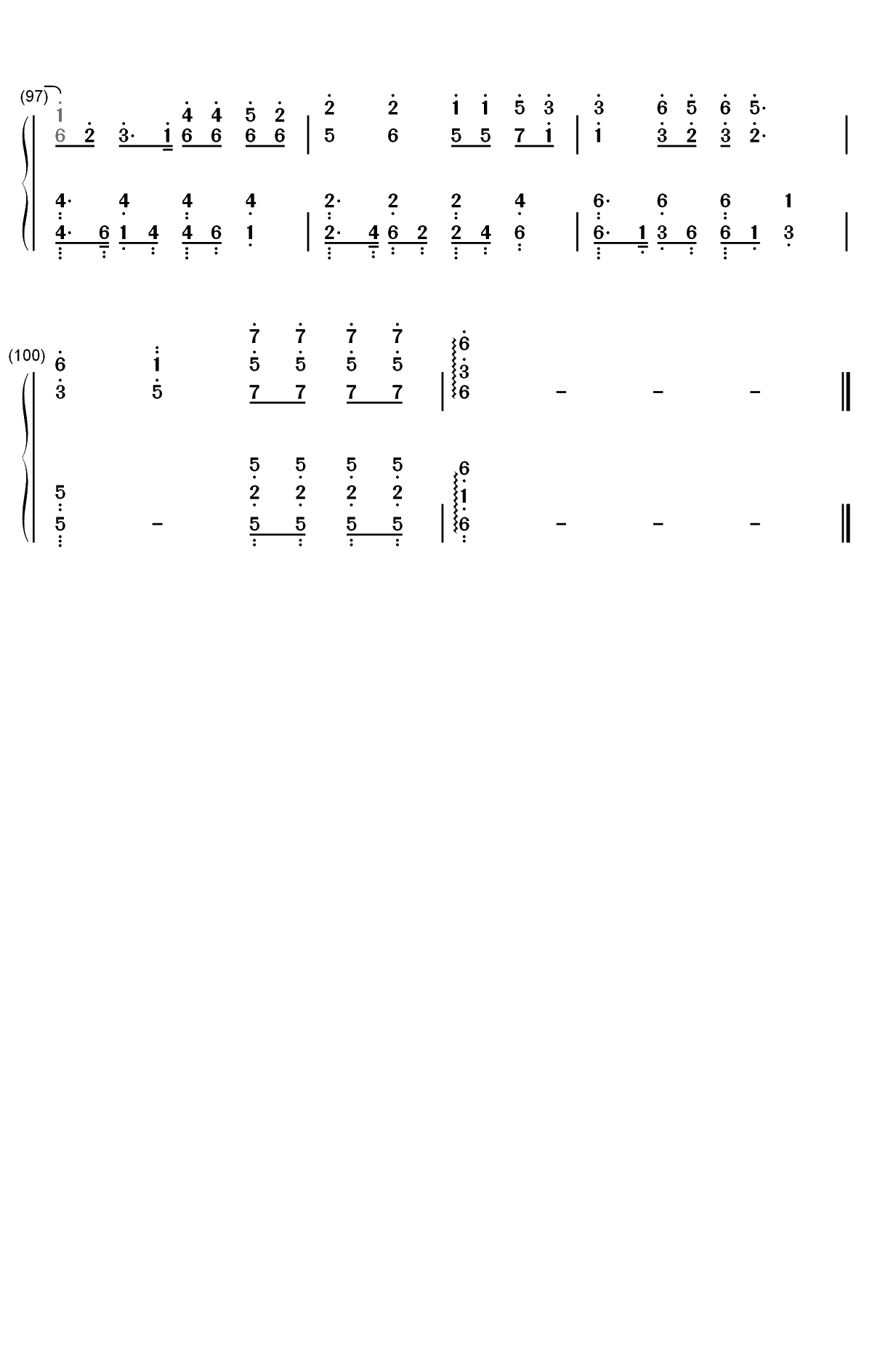 Torn-Ava Max双手简谱预览6