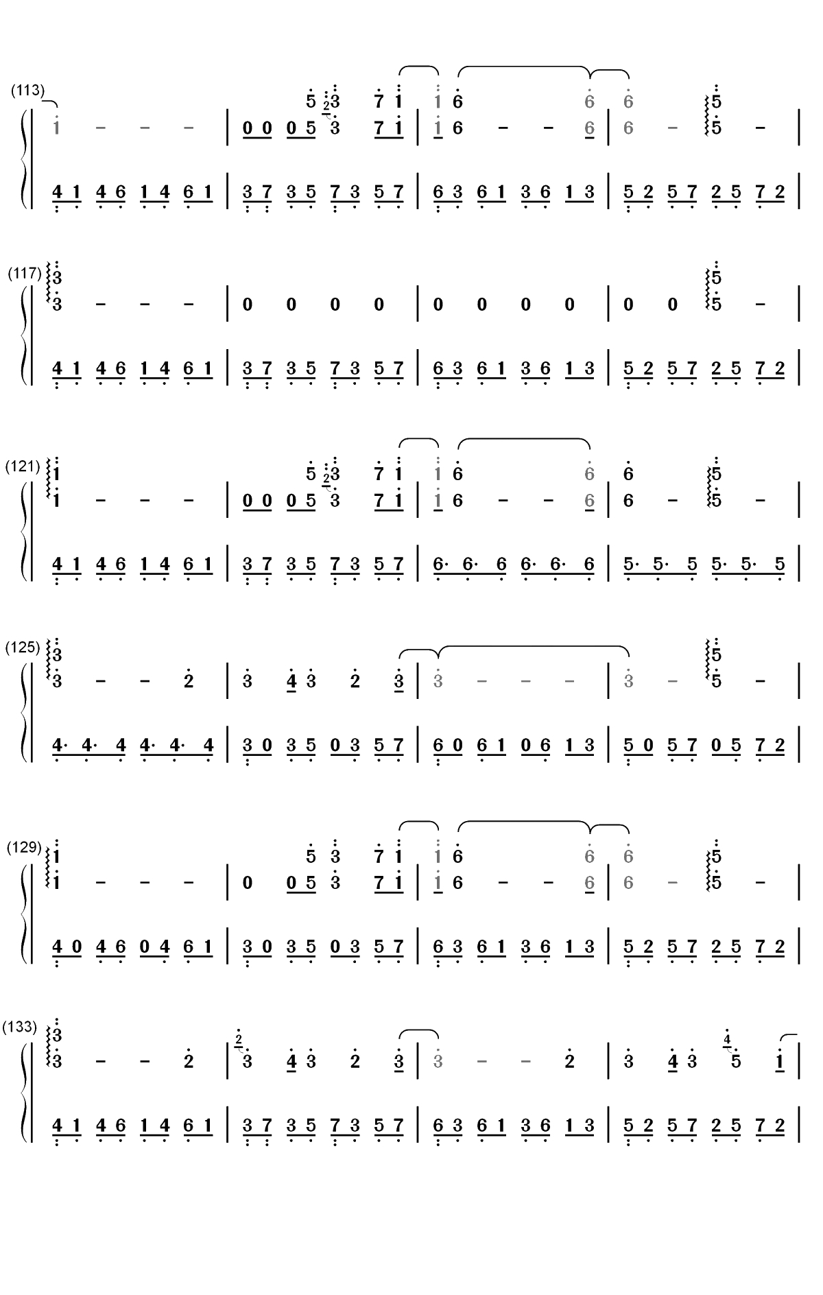 Schwarzer Regen-黑暗森林-我的三体第二季主题曲双手简谱预览6