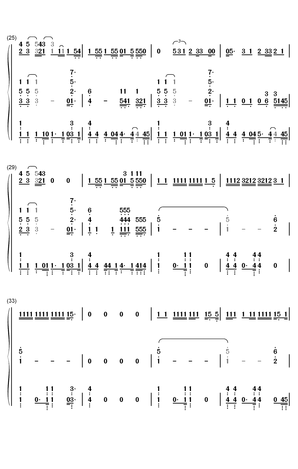 Helpless-汉密尔顿音乐剧插曲双手简谱预览3