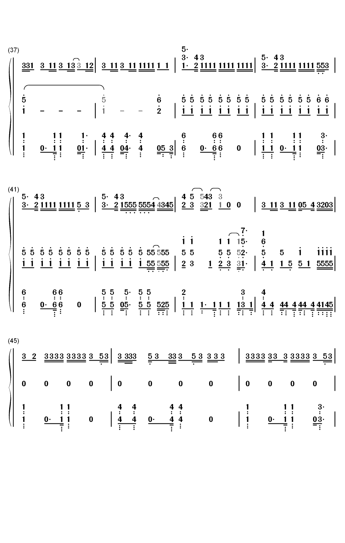 Helpless-汉密尔顿音乐剧插曲双手简谱预览4