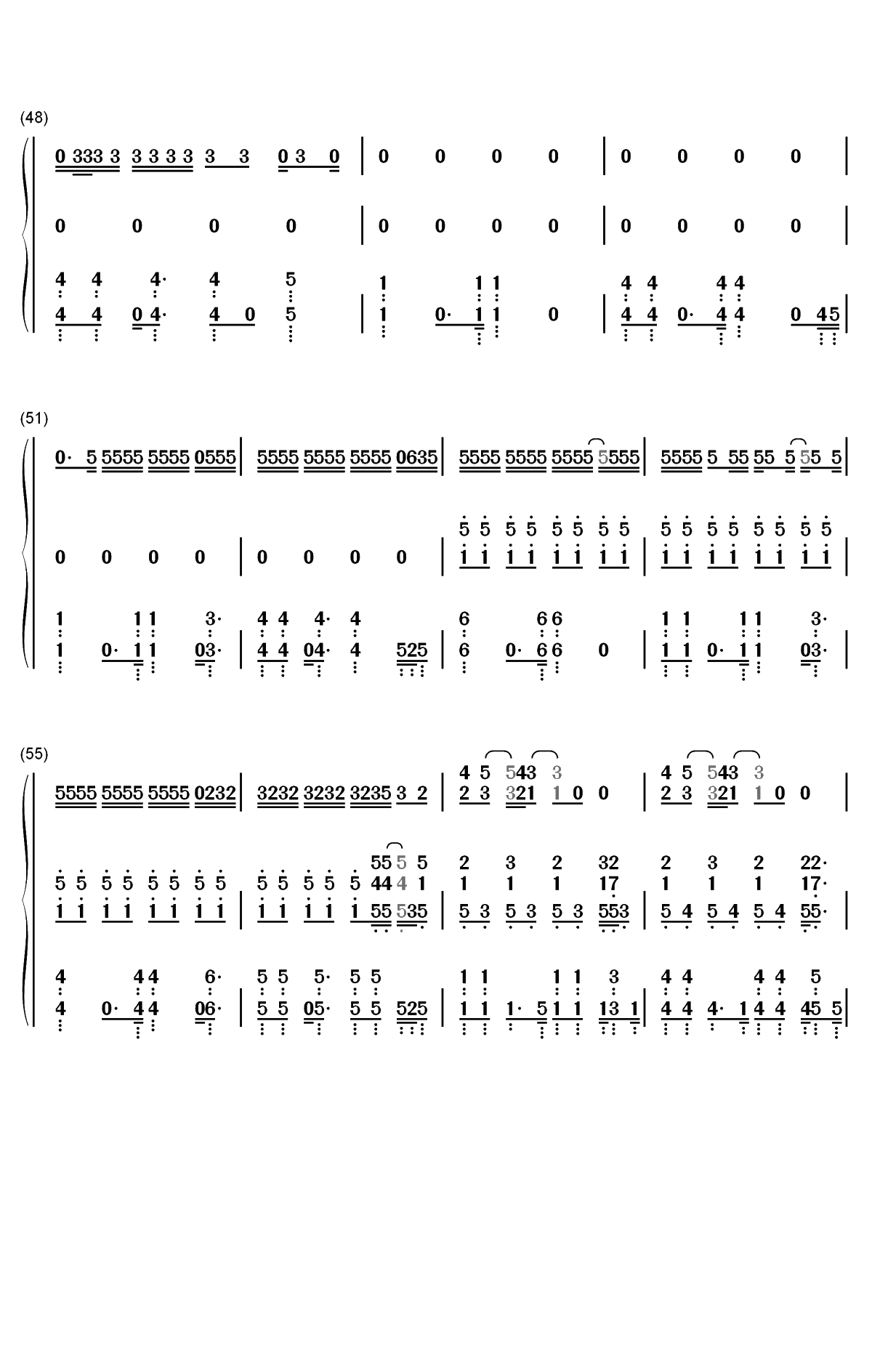 Helpless-汉密尔顿音乐剧插曲双手简谱预览5