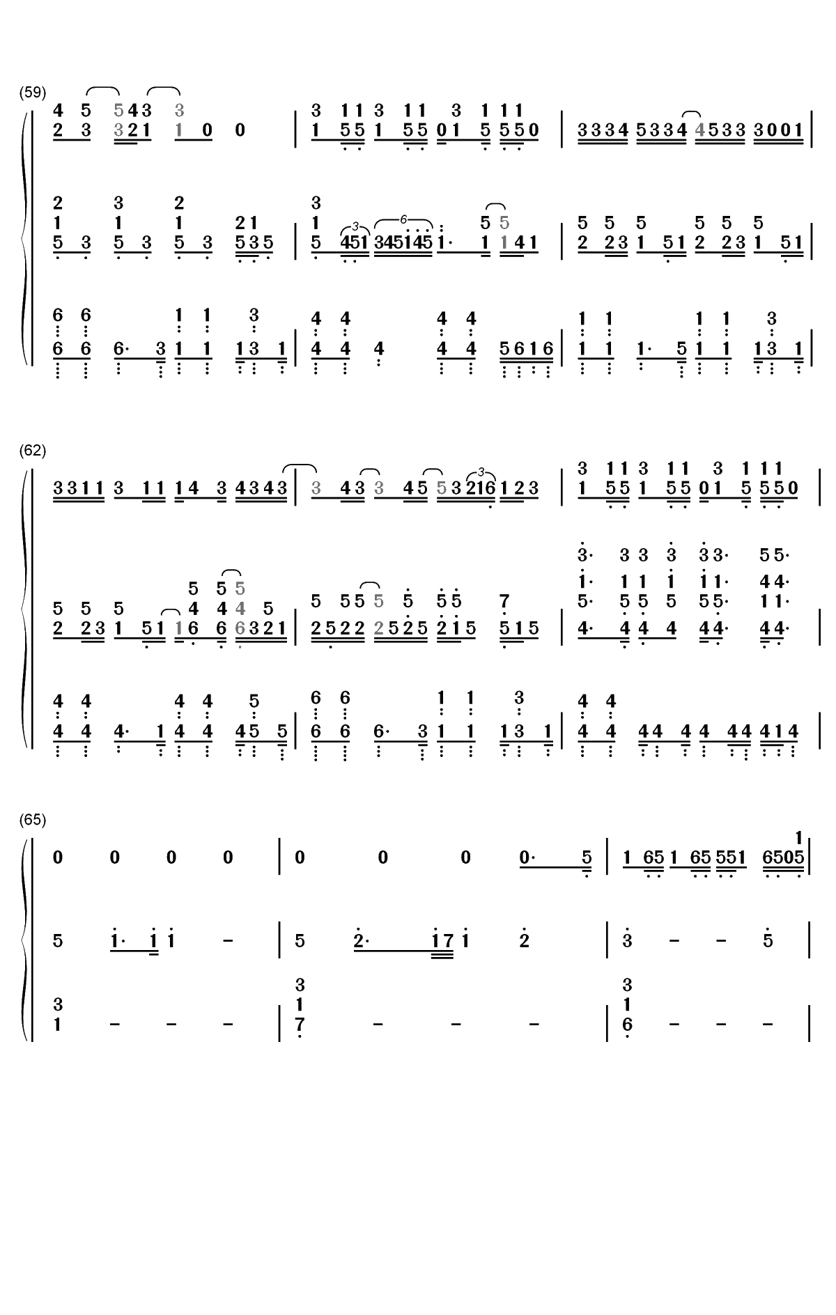 Helpless-汉密尔顿音乐剧插曲双手简谱预览6