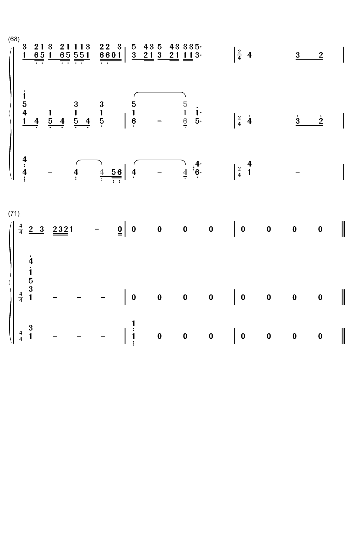 Helpless-汉密尔顿音乐剧插曲双手简谱预览7