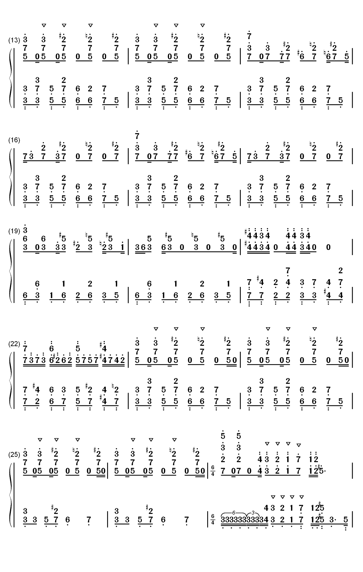 Wild Side-BEASTARS OP双手简谱预览2