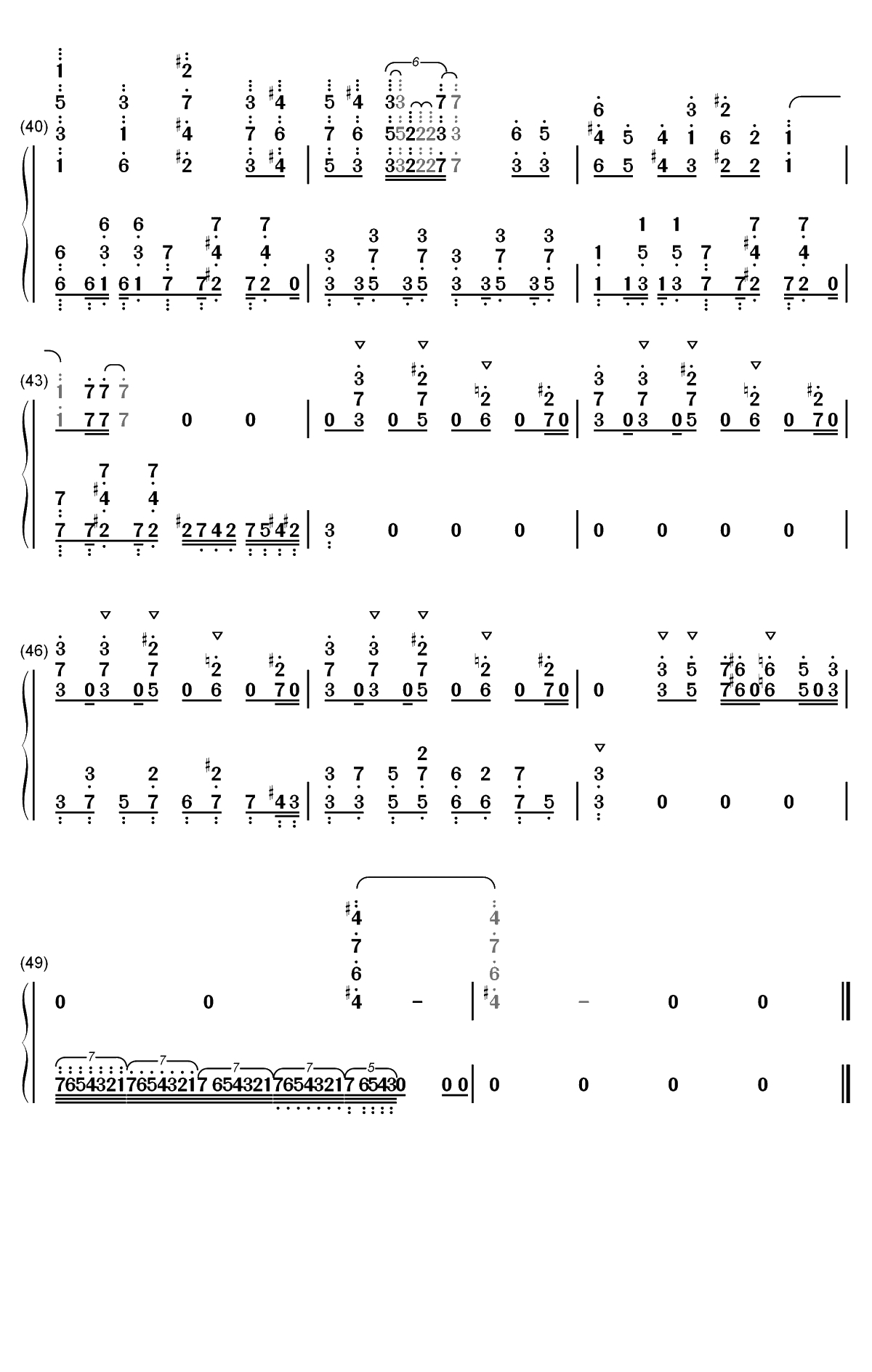 Wild Side-BEASTARS OP双手简谱预览4