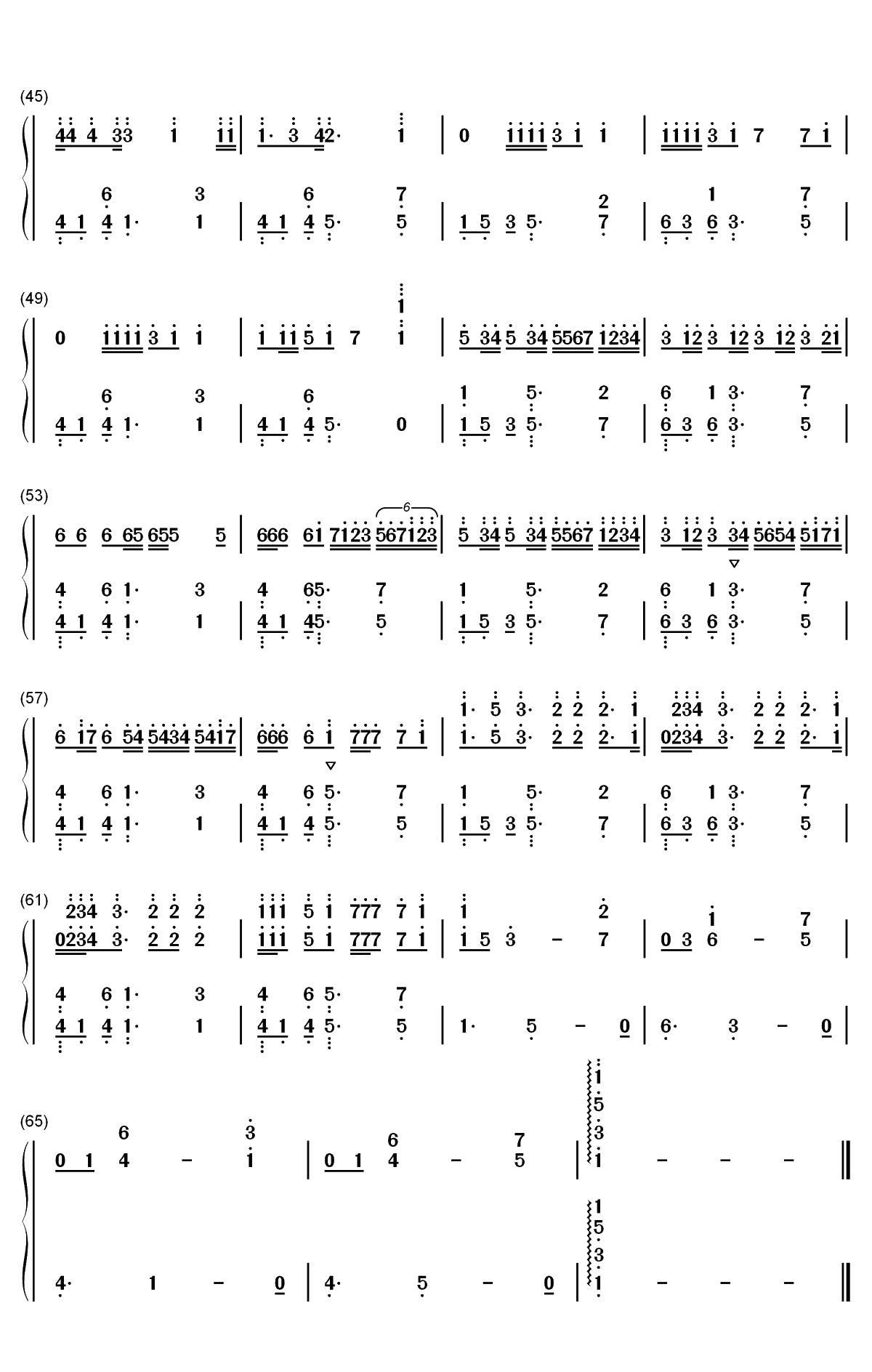 Memories-Maroon 5双手简谱预览3