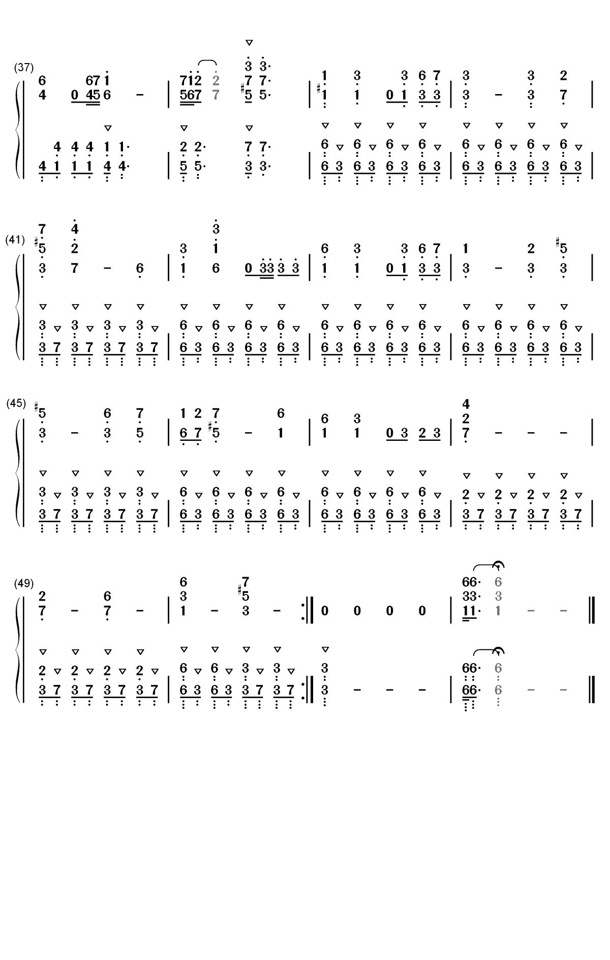 钢铁洪流进行曲-2019年70周年国庆阅兵式背景音乐双手简谱预览3