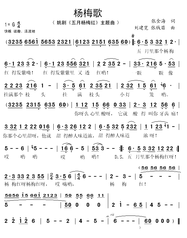 杨梅歌（姚剧《五月杨梅红》主题曲 ）(1)_原文件名：杨梅歌1.gif