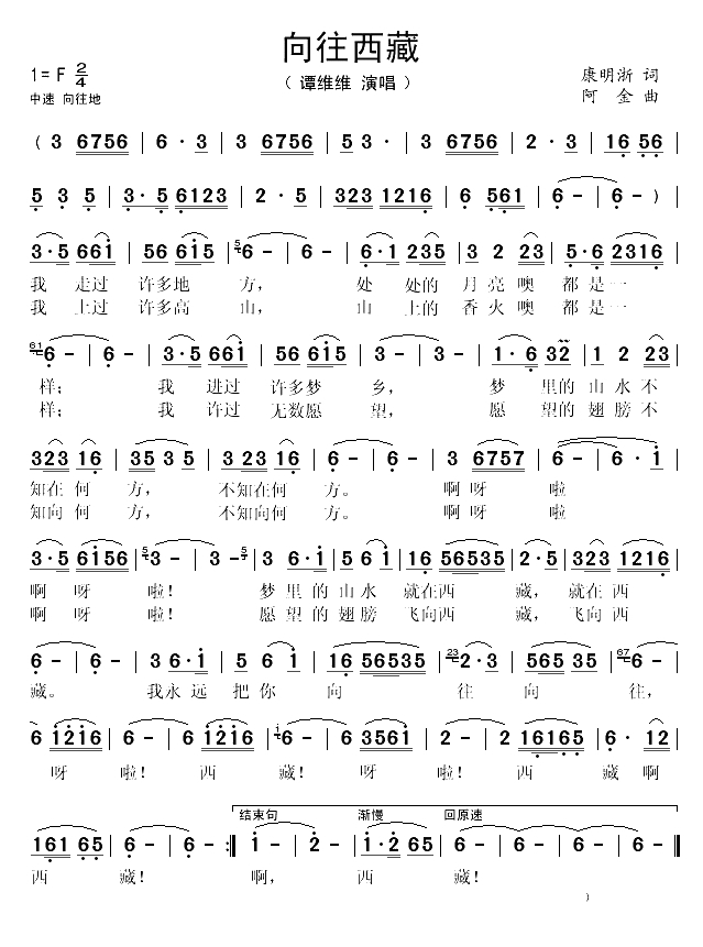 向往西藏（康明浙词 阿金曲）(1)_原文件名：向往西藏1.gif