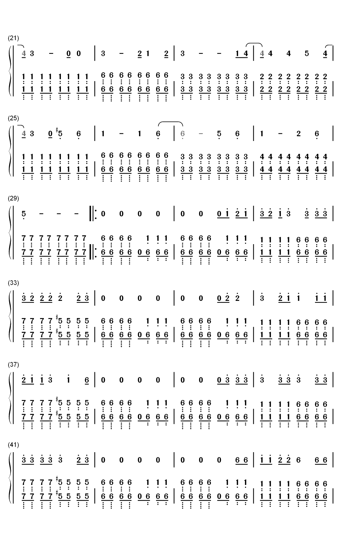 Out of the Black-我是谁没有绝对安全的系统OST双手简谱预览2