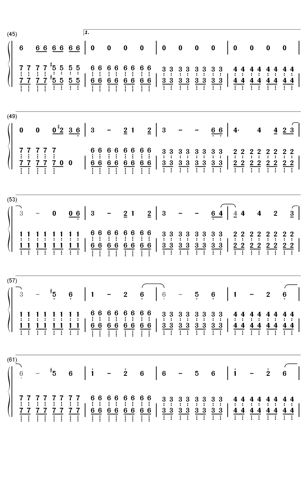 Out of the Black-我是谁没有绝对安全的系统OST双手简谱预览3