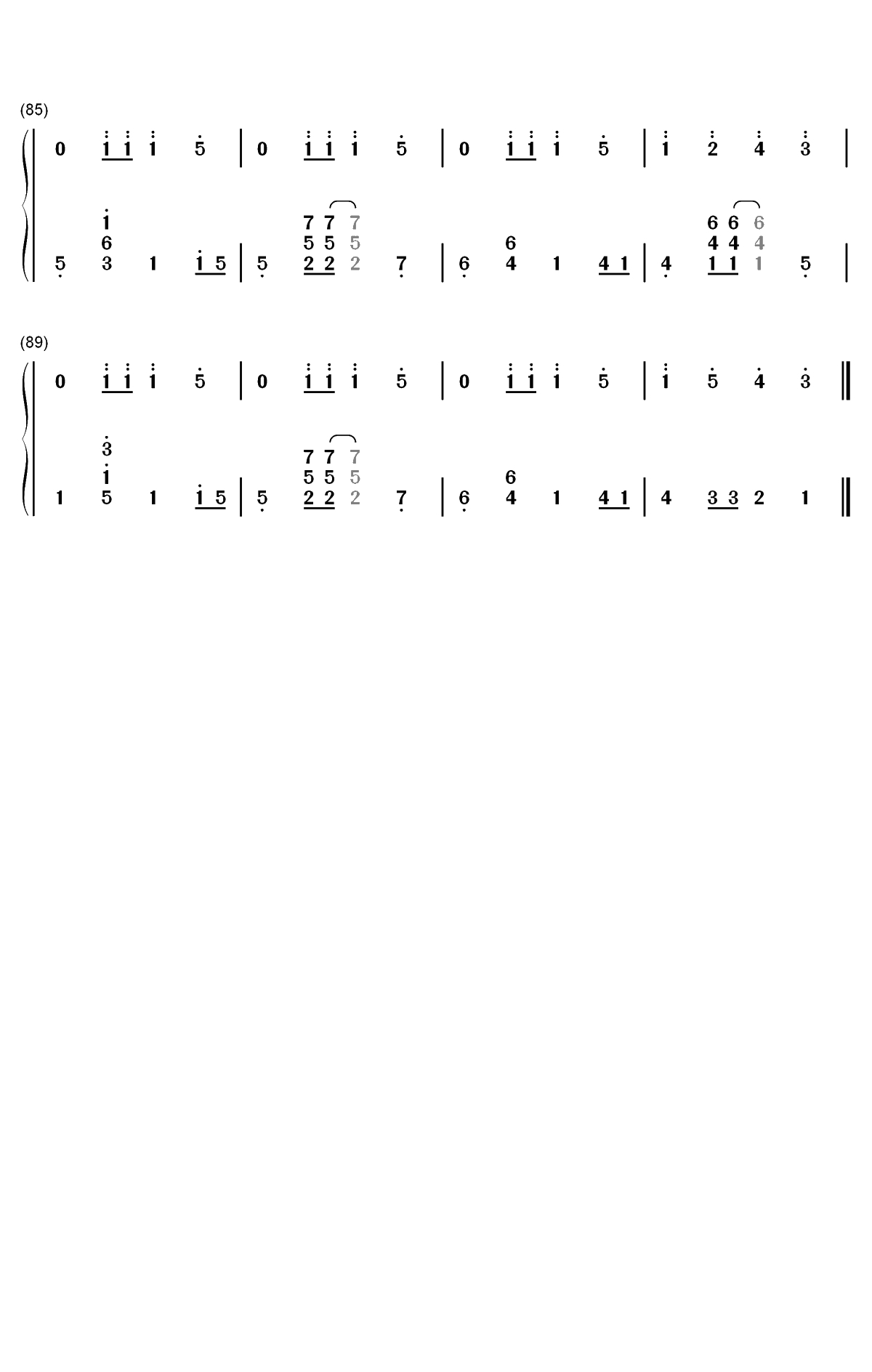 我的朋友-TFBOYS双手简谱预览5