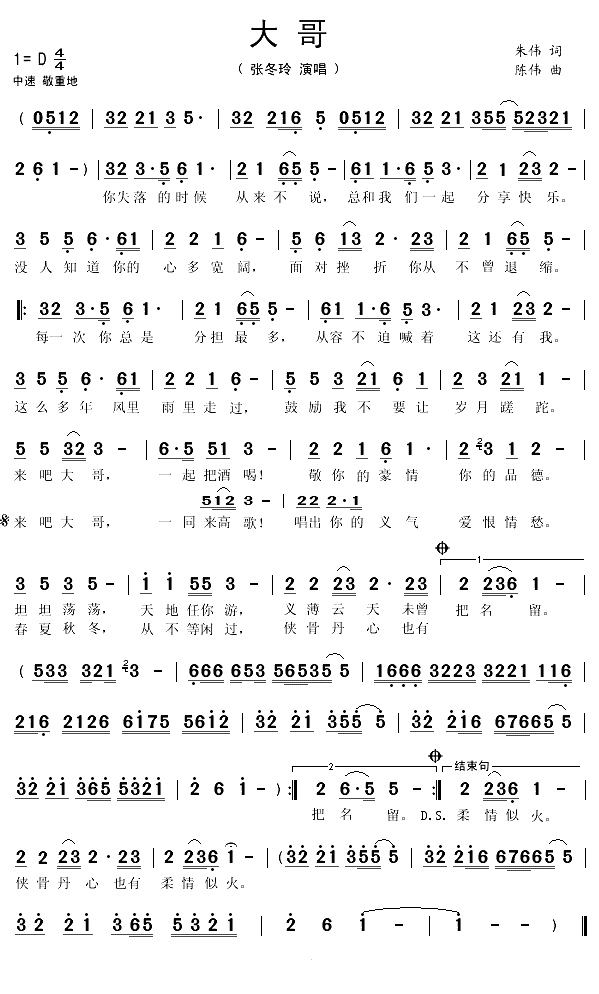 大哥（朱伟词 陈伟曲）(1)_原文件名：大哥1.gif