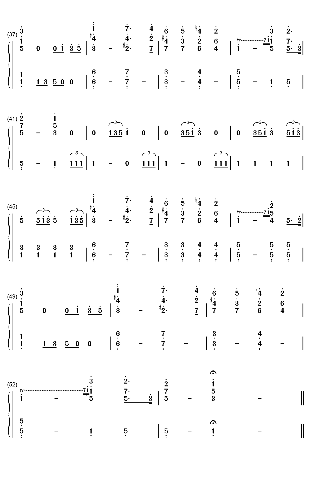 Wedding March-婚礼进行曲-仲夏夜之梦第五幕前奏曲双手简谱预览3