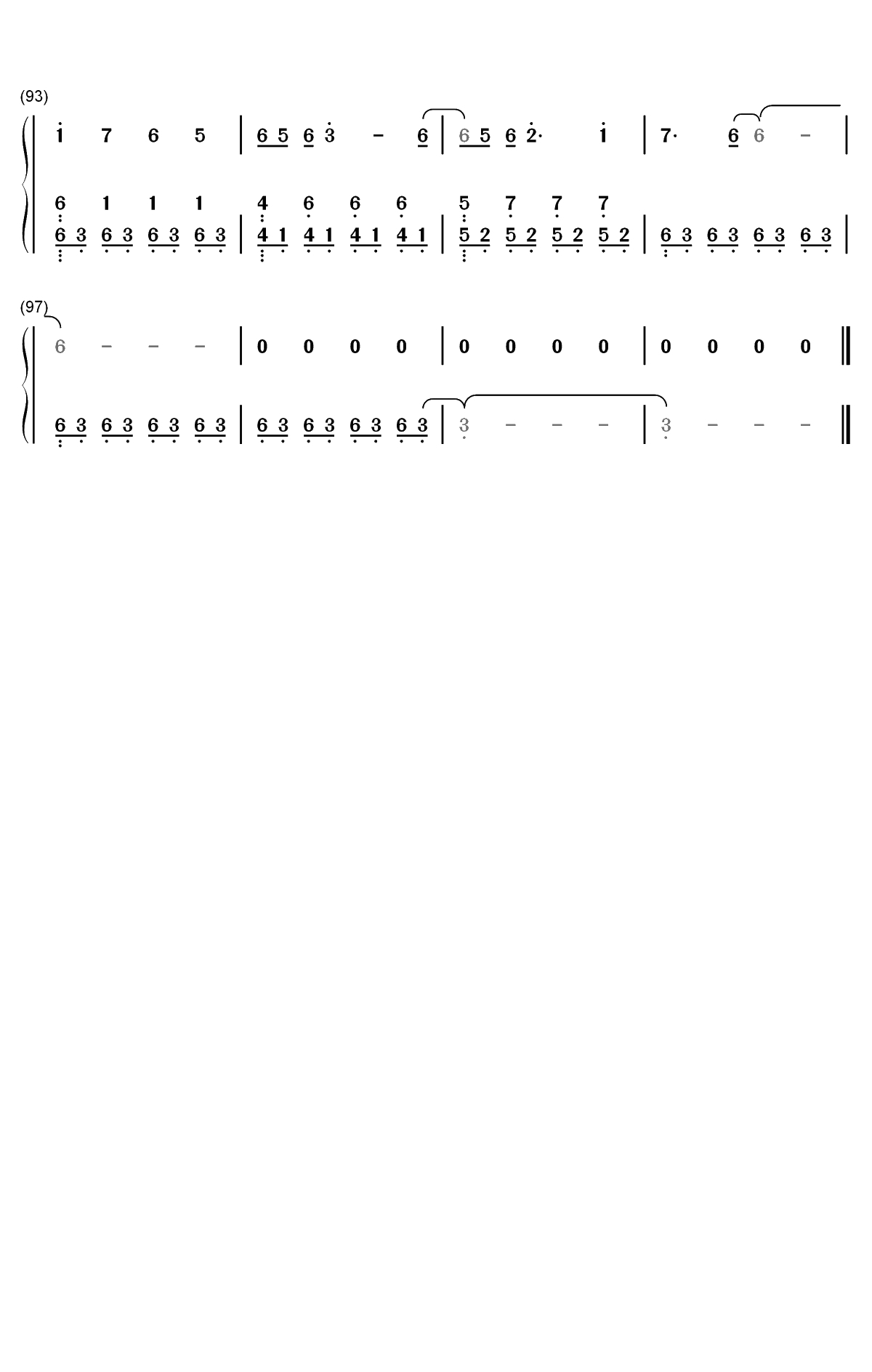 Illusionary Daytime-幻昼-完美钢琴版双手简谱预览5