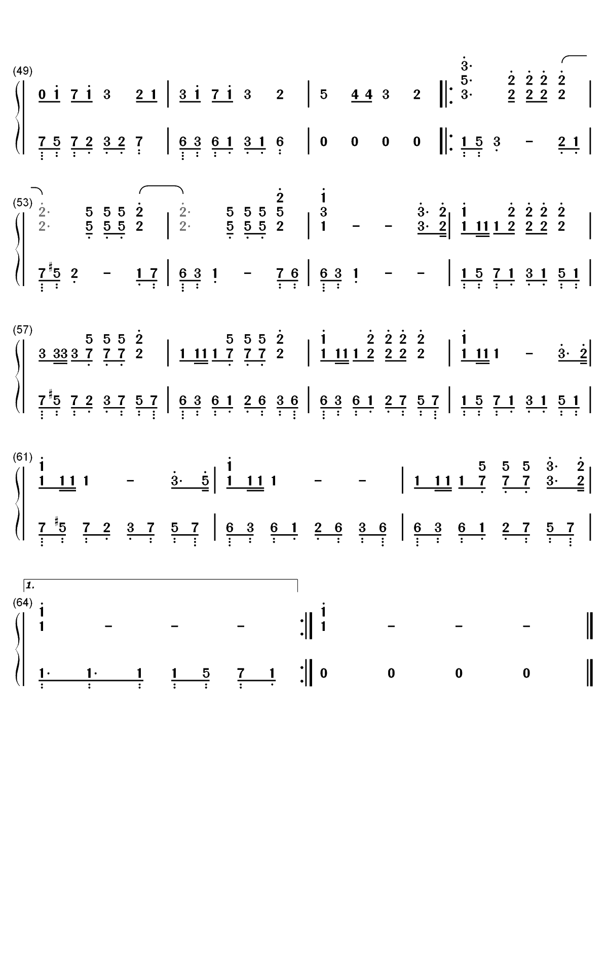 Wheels on the Bus-Melanie Martinez双手简谱预览3