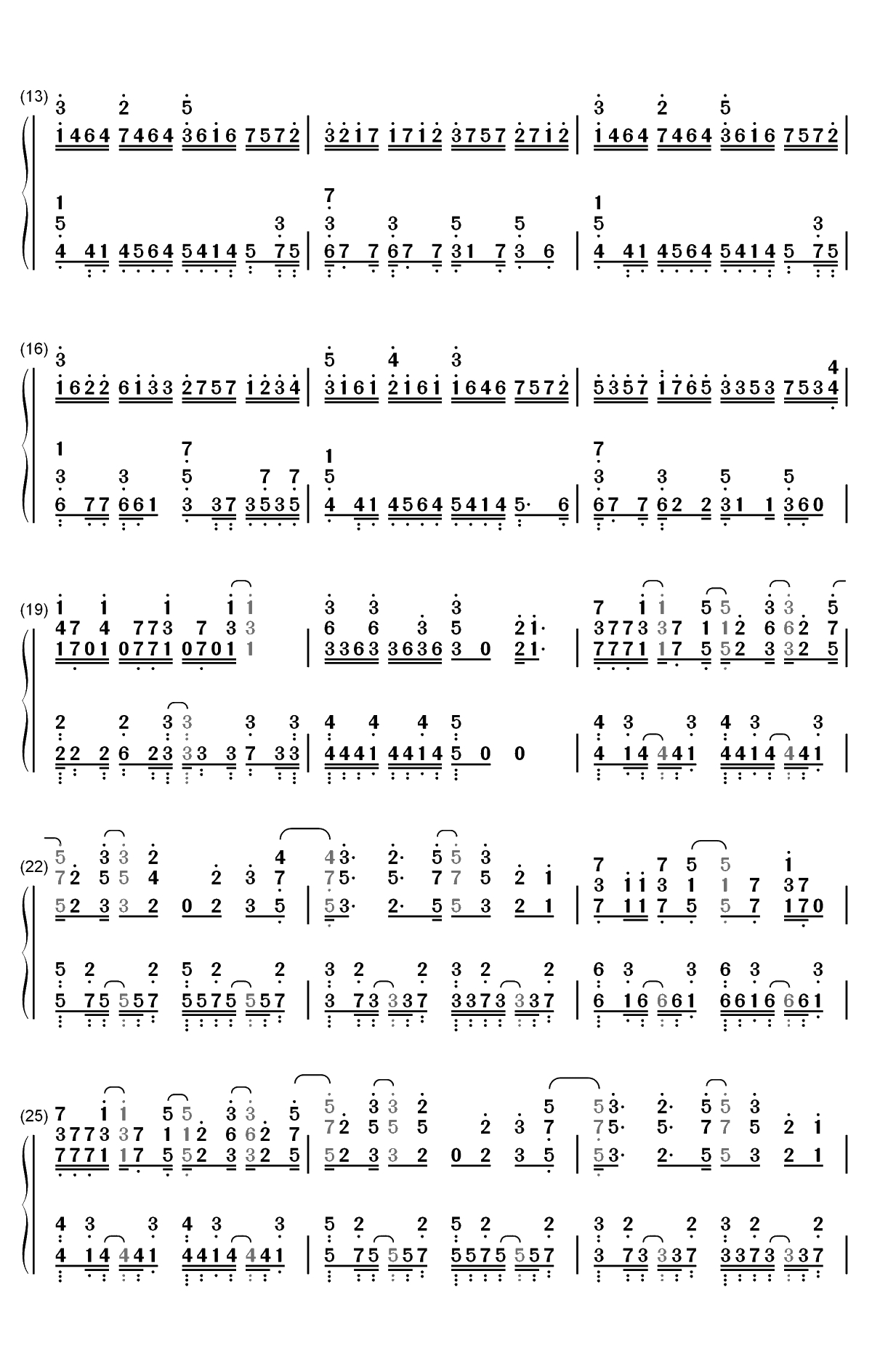 ROB THE FRONTIER-七大罪诸神的逆鳞OP双手简谱预览2