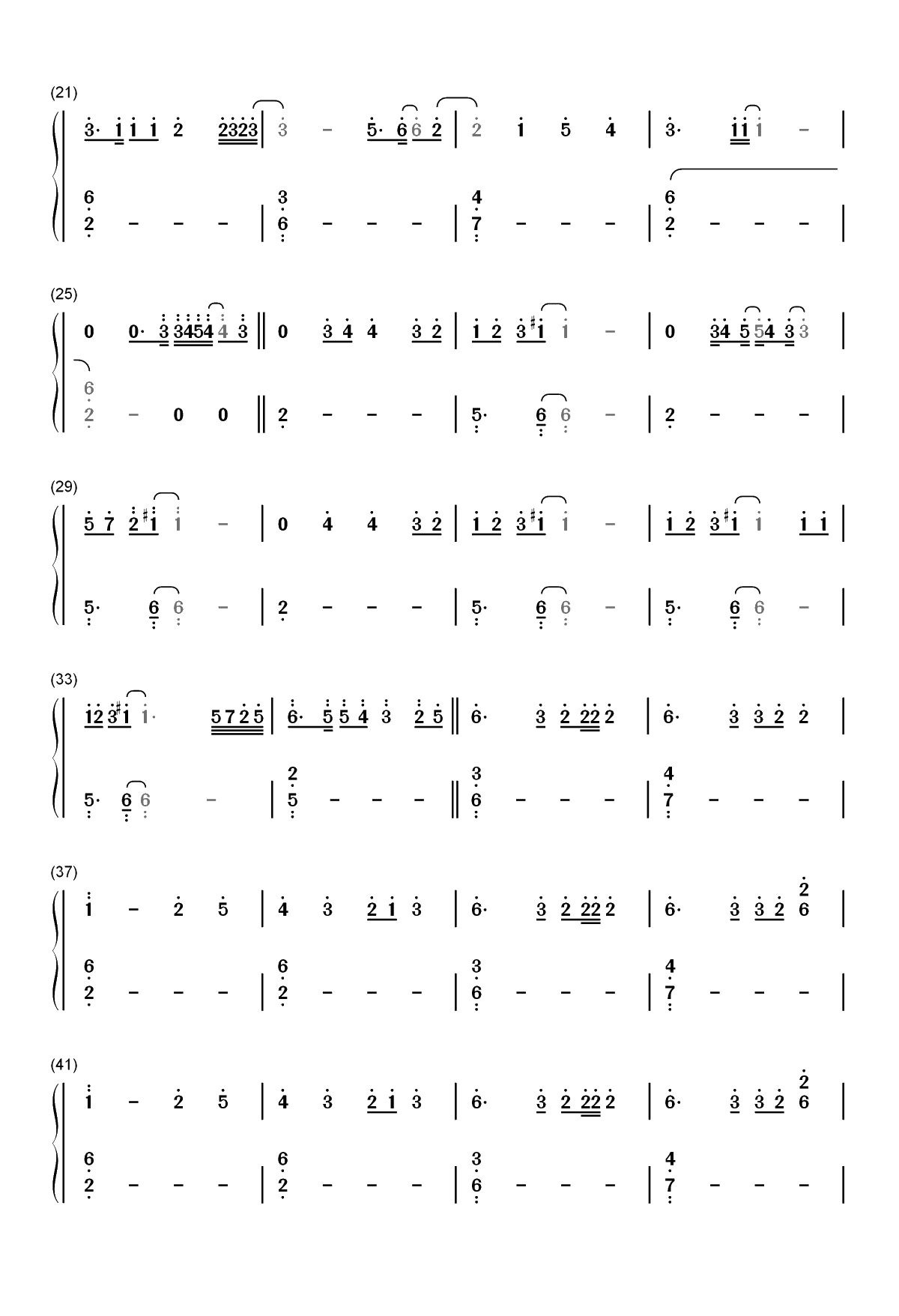 Lights Up钢琴简谱-数字双手-Harry Styles1