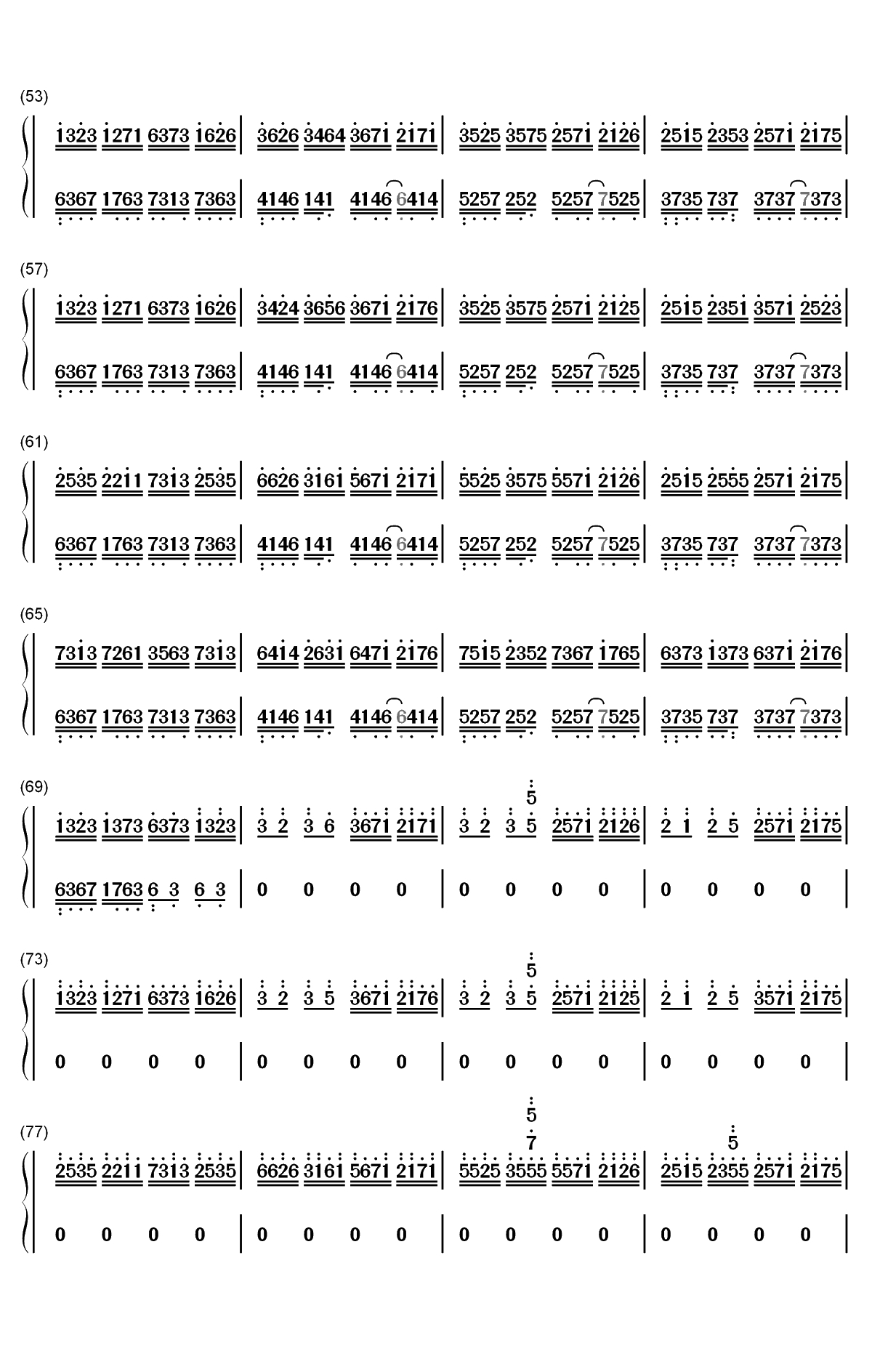 Somnambulating-羽肿双手简谱预览3