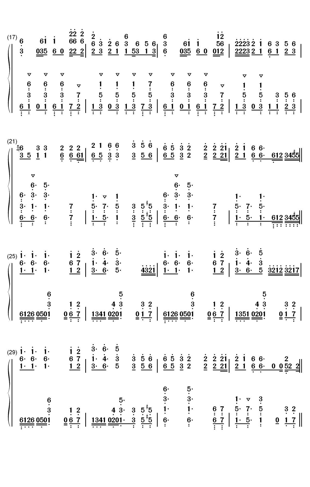 South of the Border-Ed Sheeran双手简谱预览2