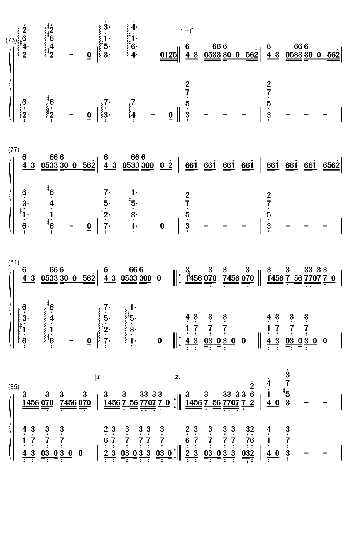 Chicken Noodle Soup-J-Hope双手简谱预览5