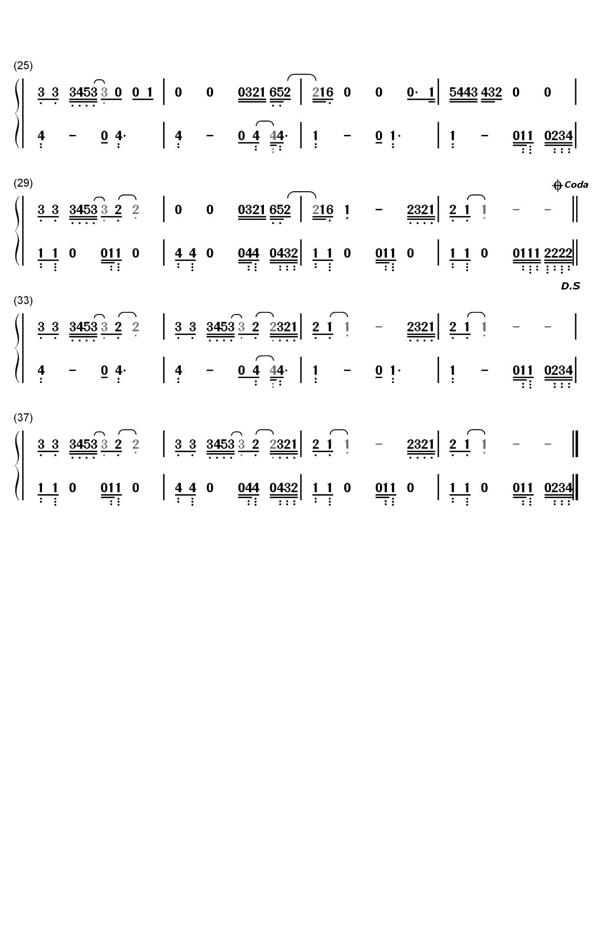 Motivation-Normani双手简谱预览2