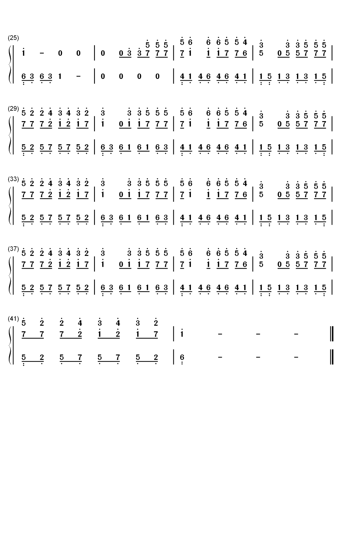 孤芳自赏-我承认我自卑我真的很怕黑-抖音热歌双手简谱预览2