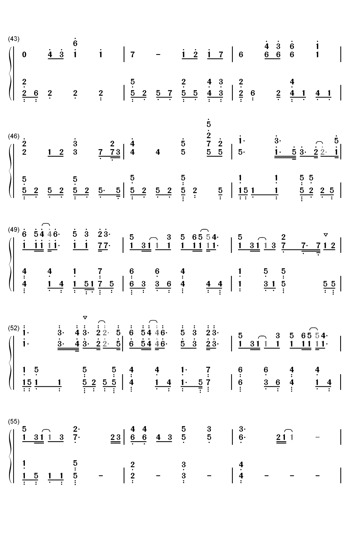 与火星的孩子对话-华晨宇携手歌迷默契唱作双手简谱预览4
