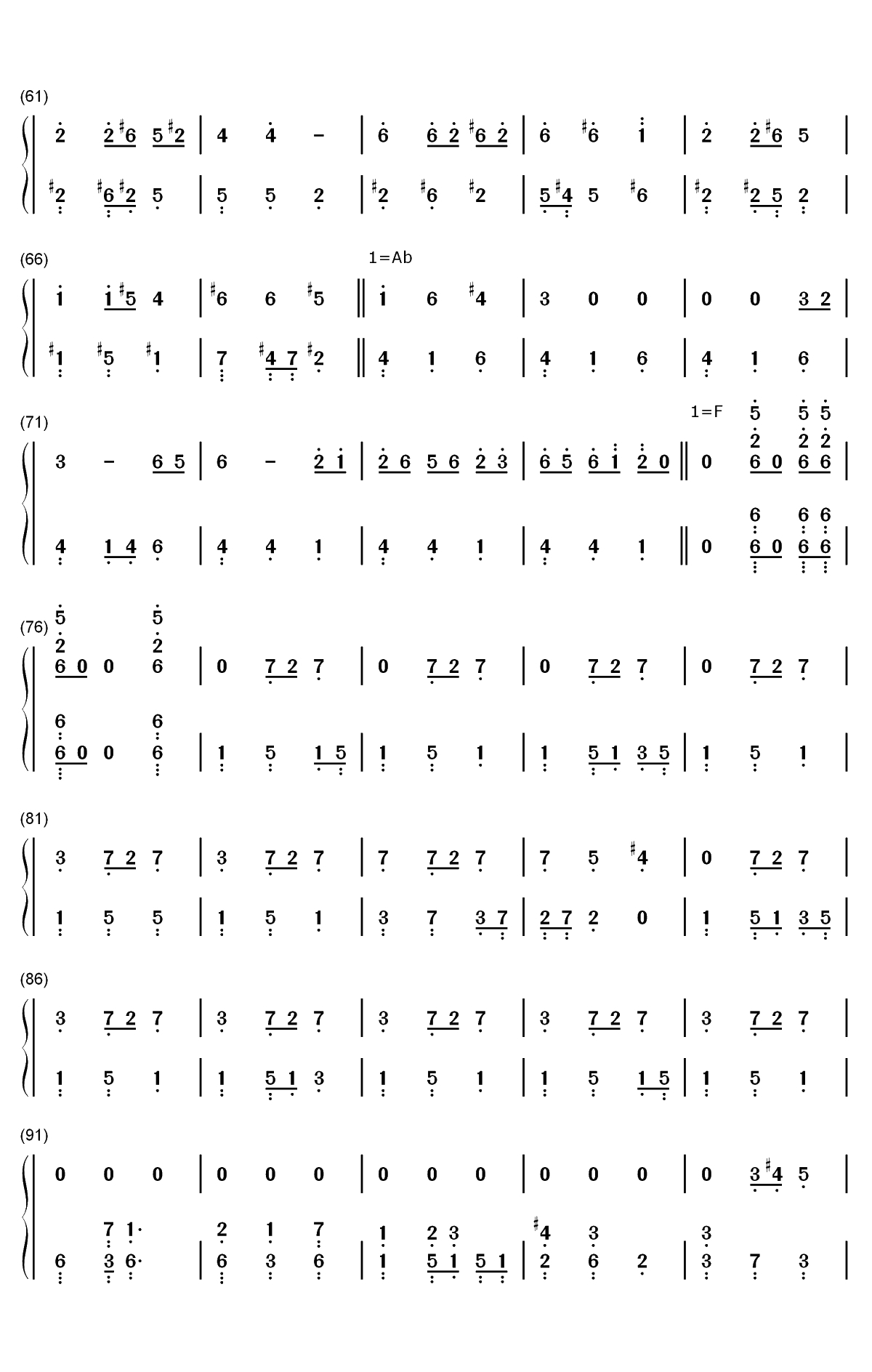 Orth Waltz-来自深渊OST双手简谱预览3