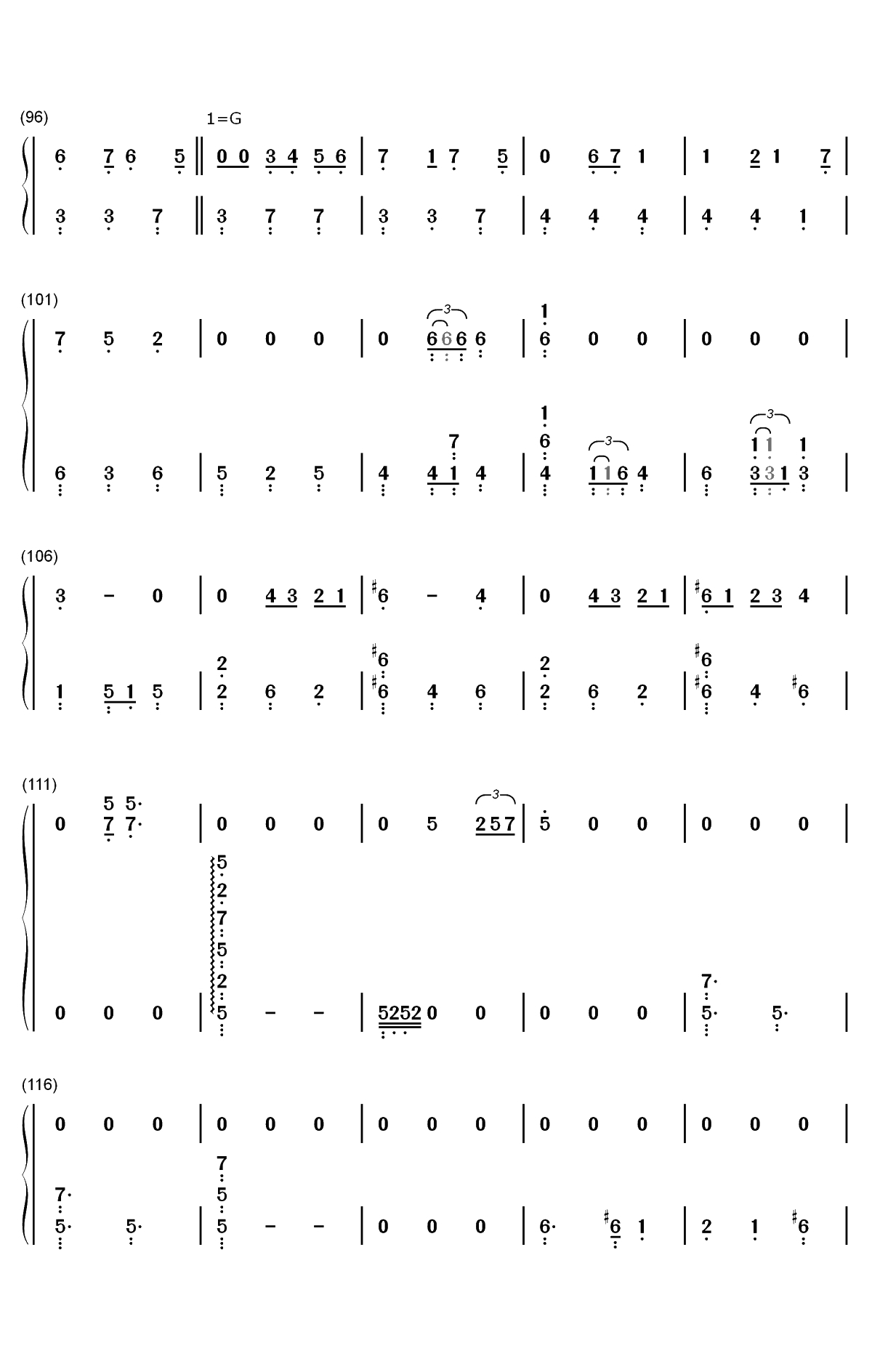 Orth Waltz-来自深渊OST双手简谱预览4