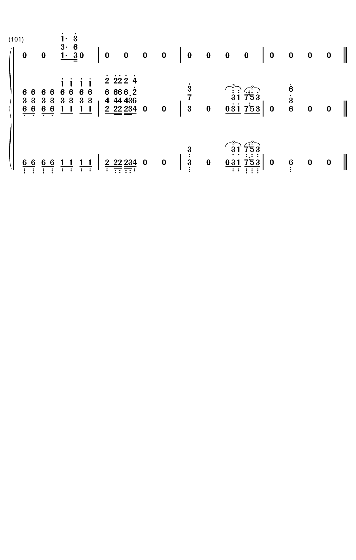 Right Hand Man-汉密尔顿OST双手简谱预览8