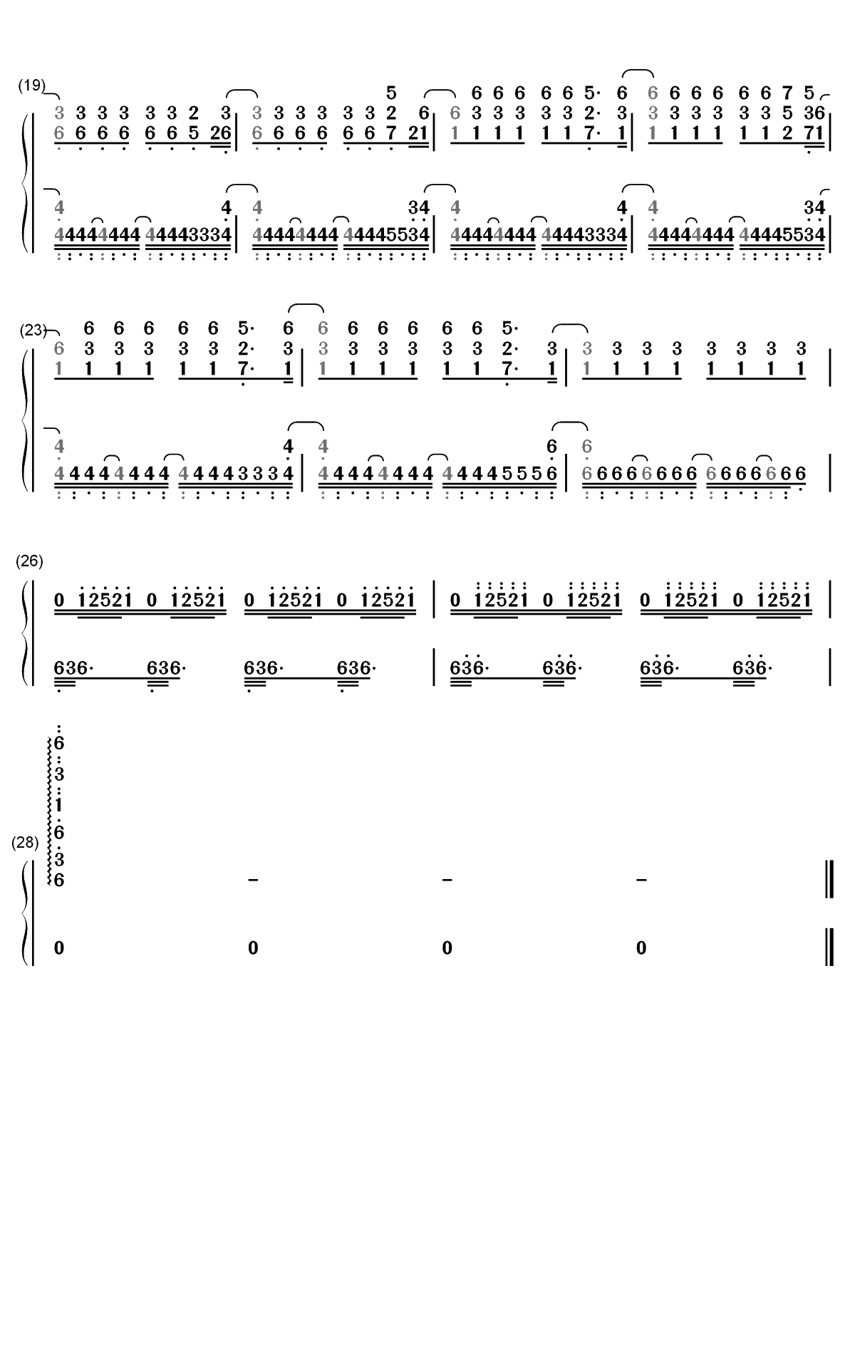 Those Everyday Feels-来自深渊OST双手简谱预览2