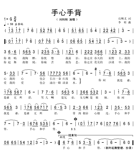 手心手背（石顺义词 李昕曲）(1)_原文件名：手心手背1.gif