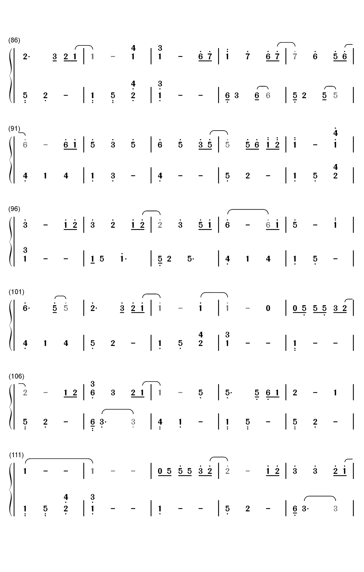 Down by the Sally Gardens钢琴简谱-数字双手-David Nevue4