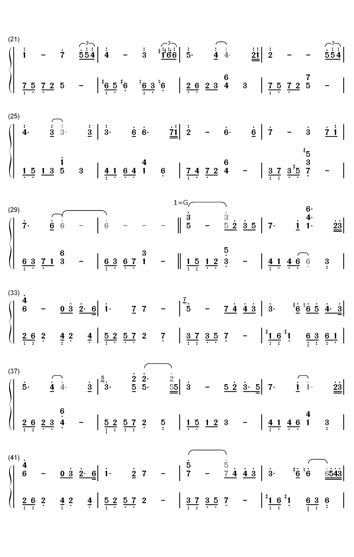 Remember-The Daydream双手简谱预览2