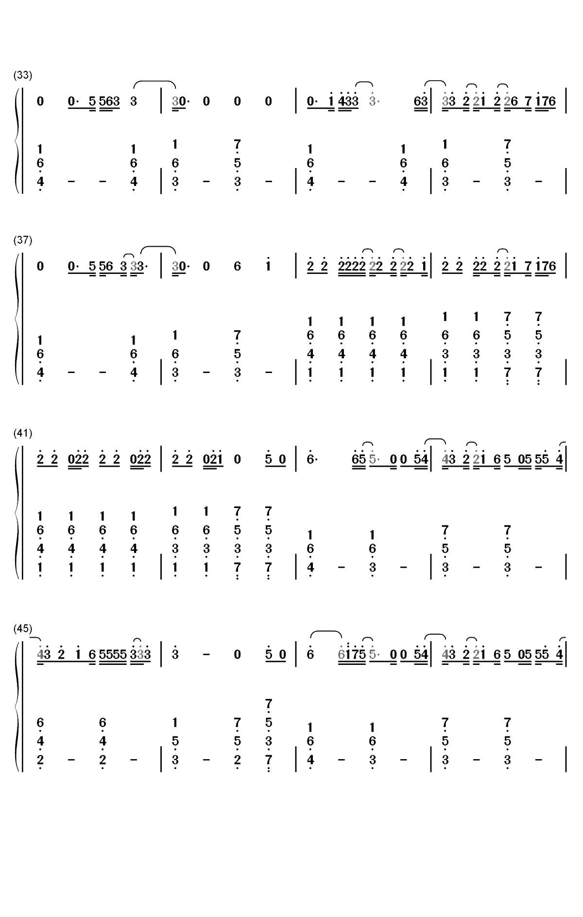 Graveyard-Halsey双手简谱预览3