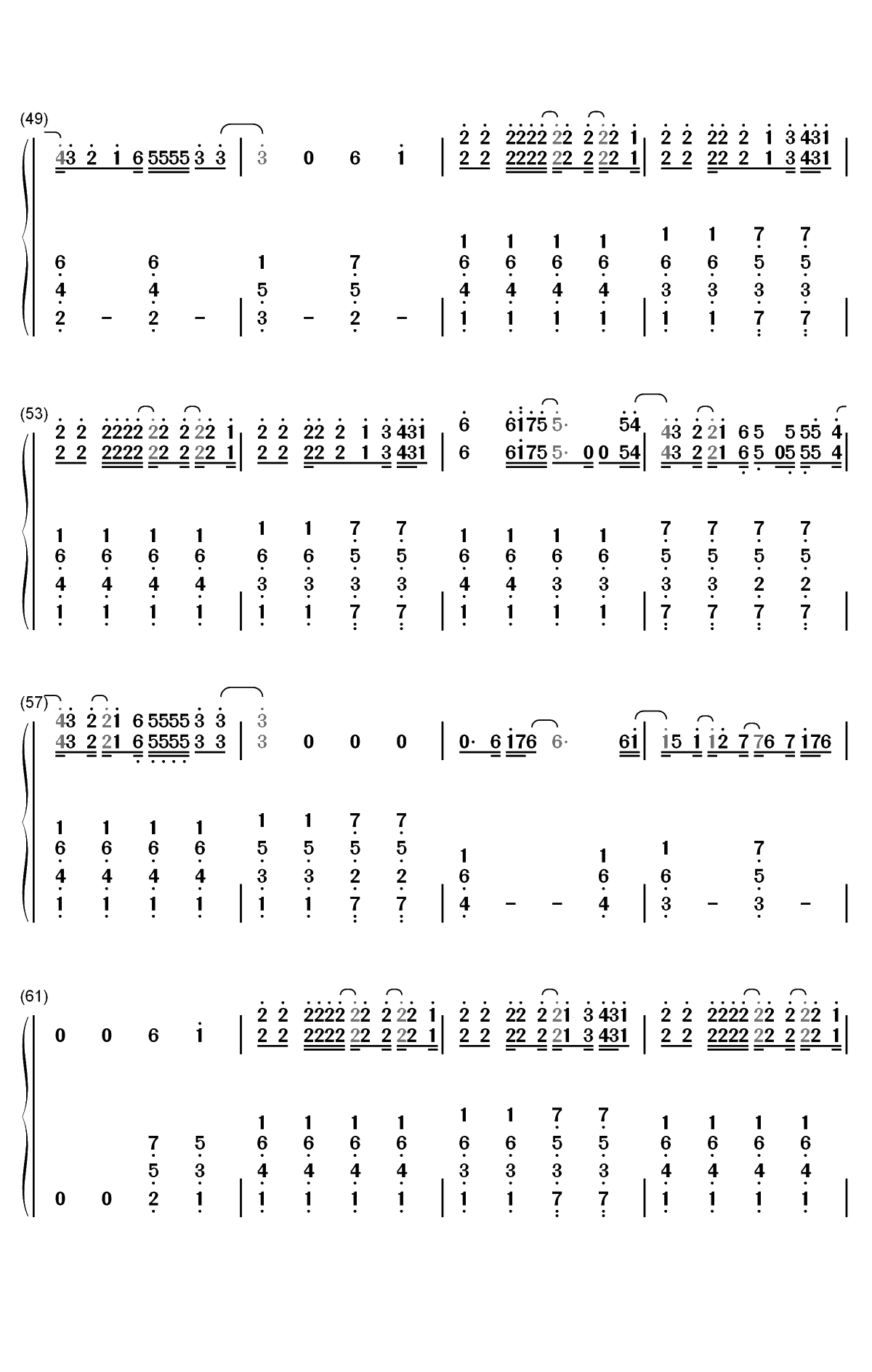 Graveyard-Halsey双手简谱预览4