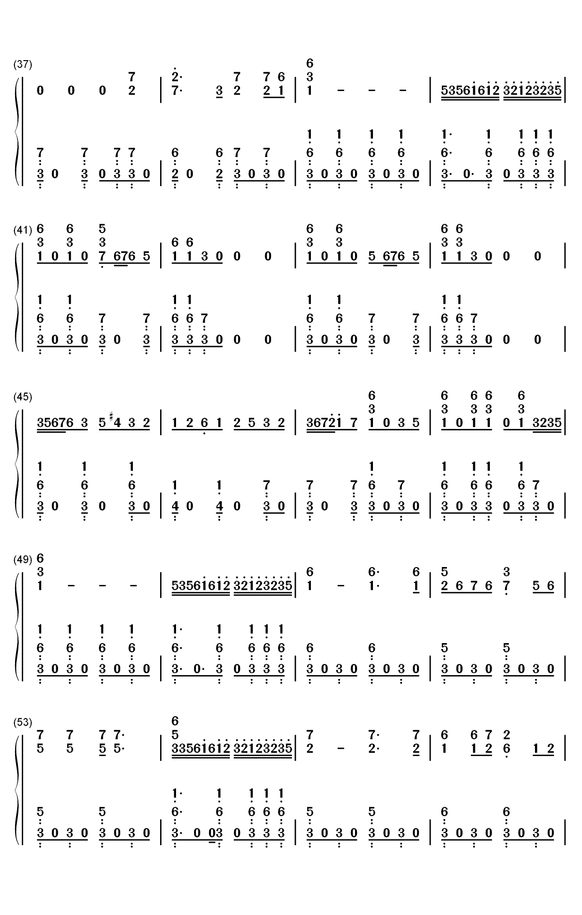 好日子-宋祖英双手简谱预览3