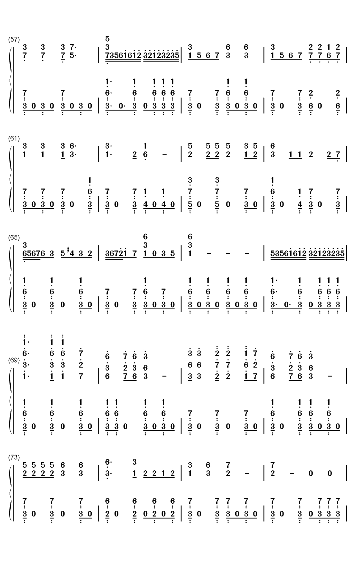 好日子-宋祖英双手简谱预览4