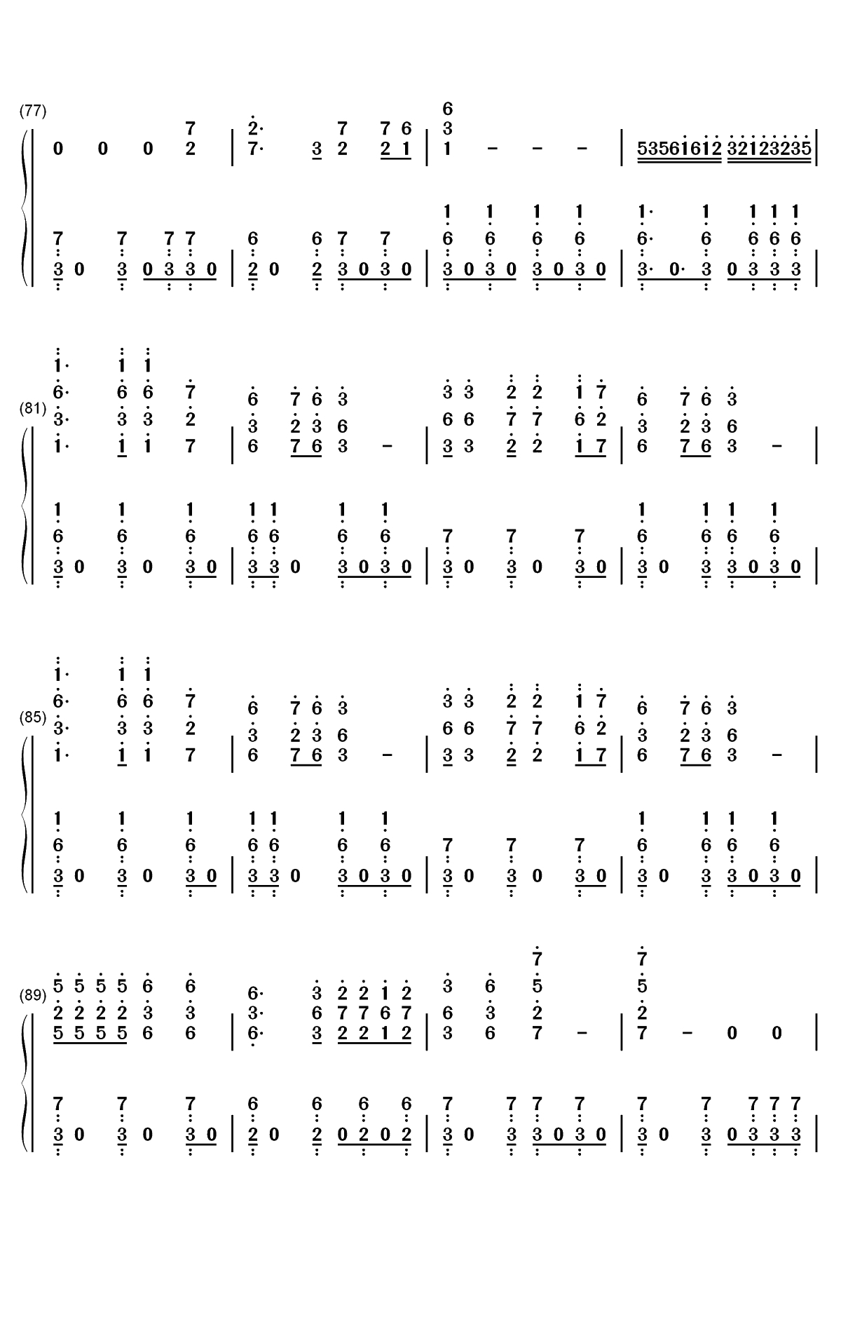 好日子-宋祖英双手简谱预览5