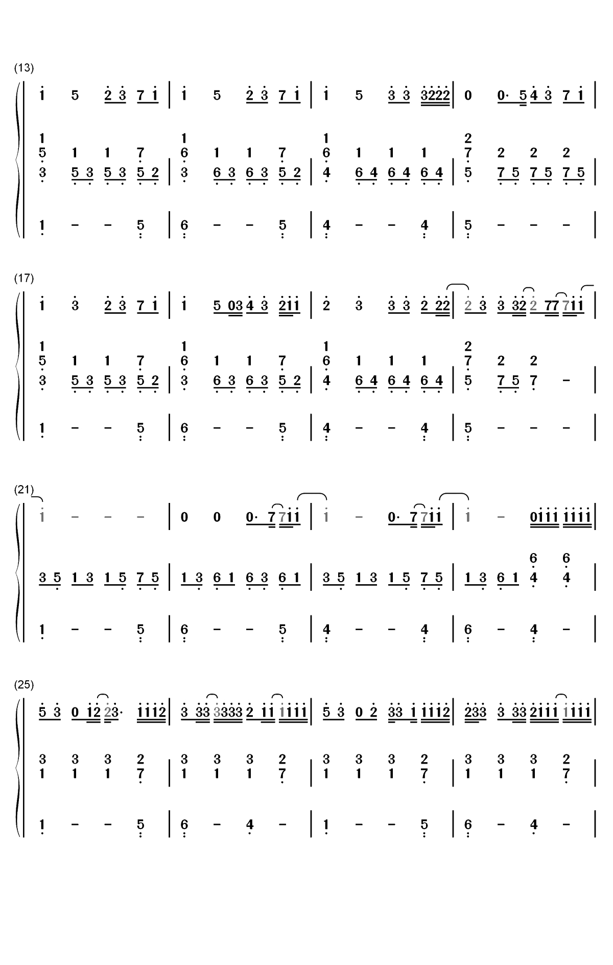 What Am I-Why Dont We双手简谱预览2