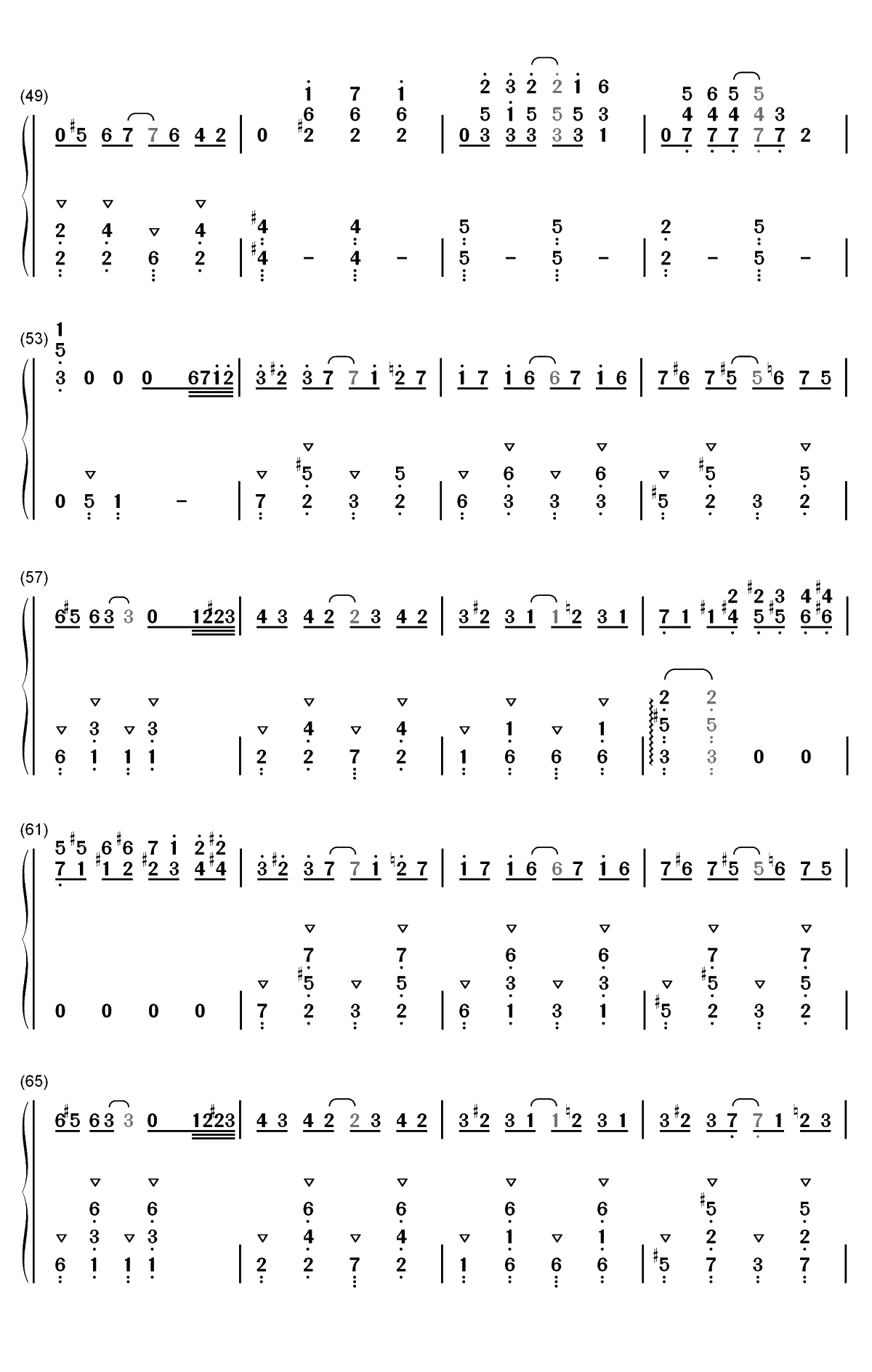 Temptation Rag-小丑OST双手简谱预览4