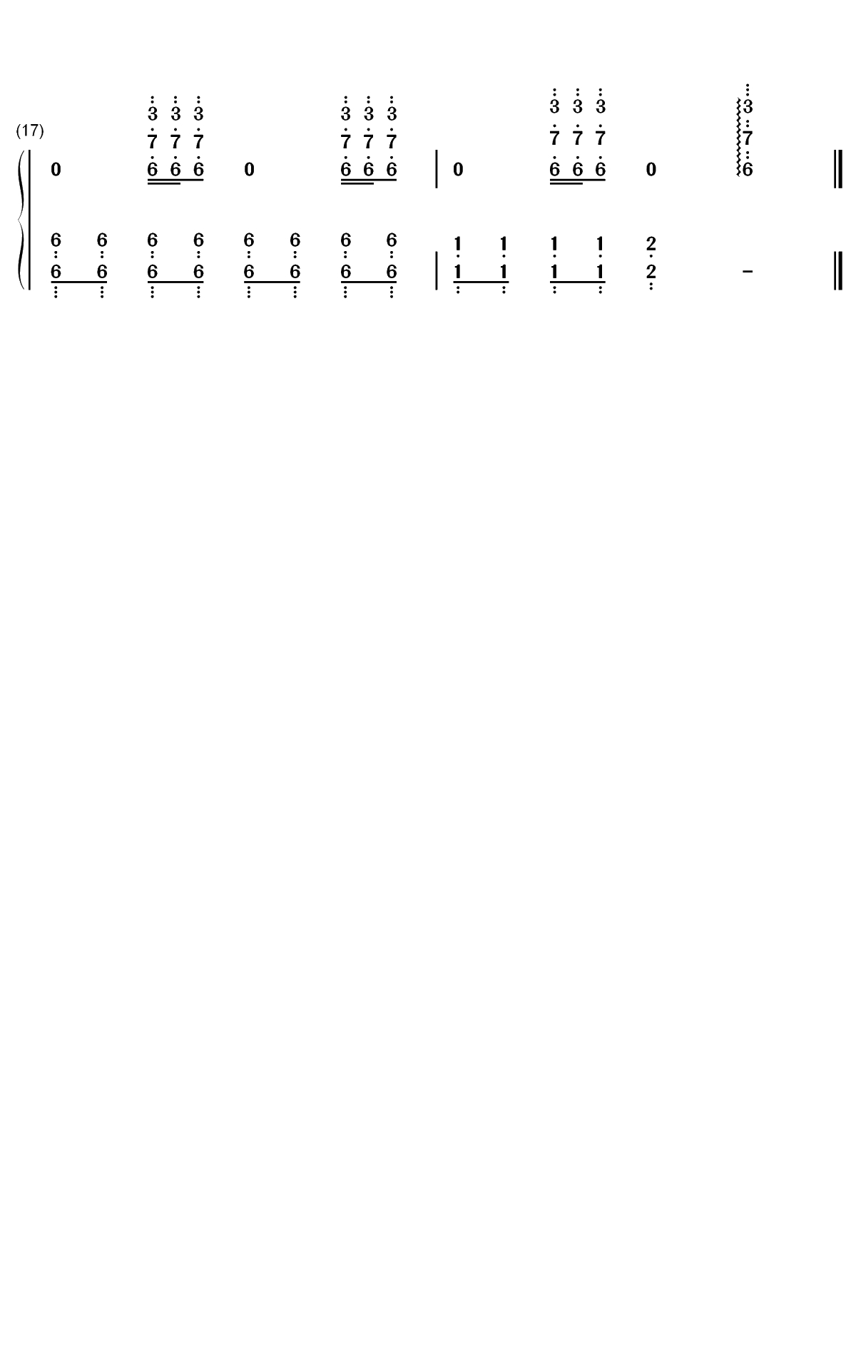 Relinquish钢琴简谱-数字双手-Kevin Penkin2