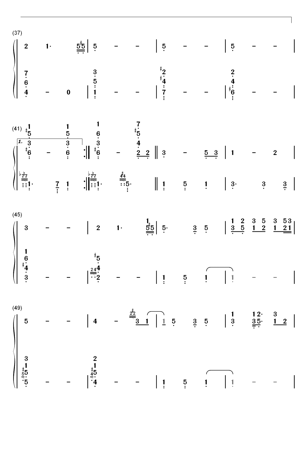 Great Pumpkin Waltz-Vince Guaraldi双手简谱预览3